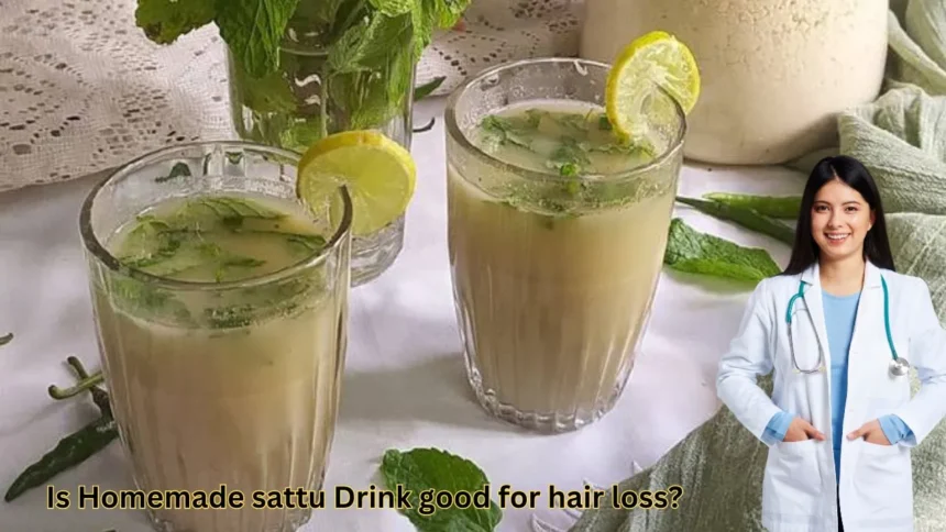 Homemade sattu Drink